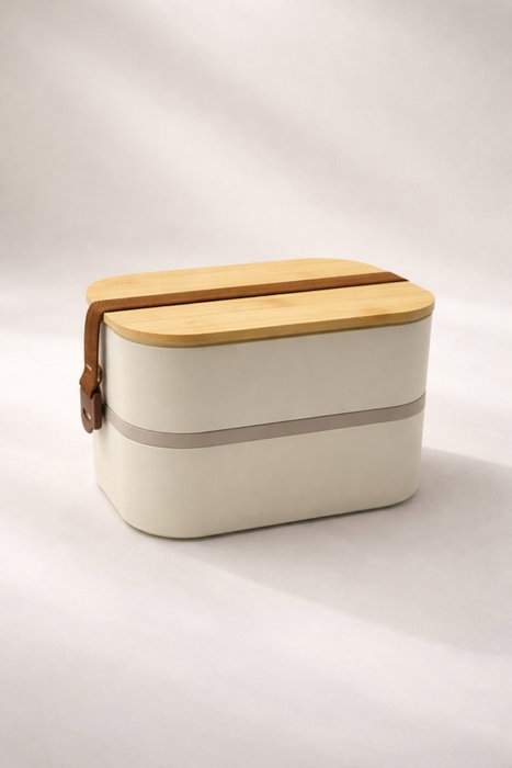 Hermia Caja de almuerzo de acero inoxidable 1000 ml - Crema